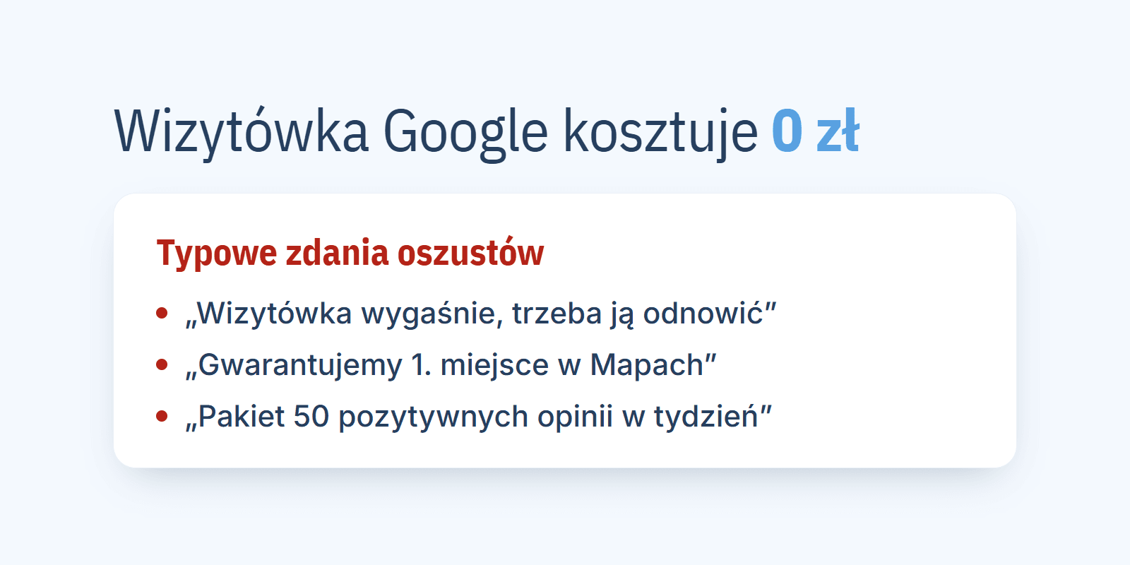 Czy wizytówka Google jest płatna? Telefony „z Google” do przychodni i co odpowiadać